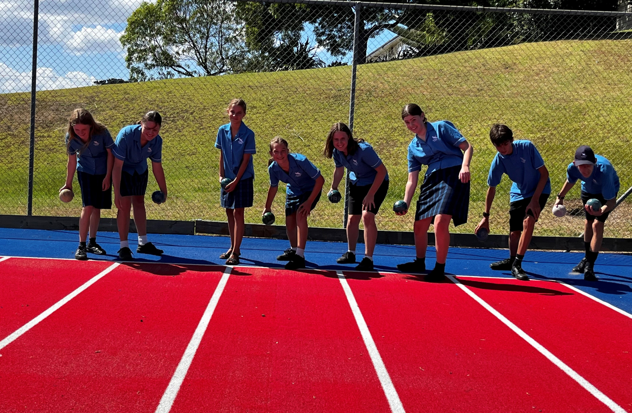 Students embrace the challenge of Lawn Bowls