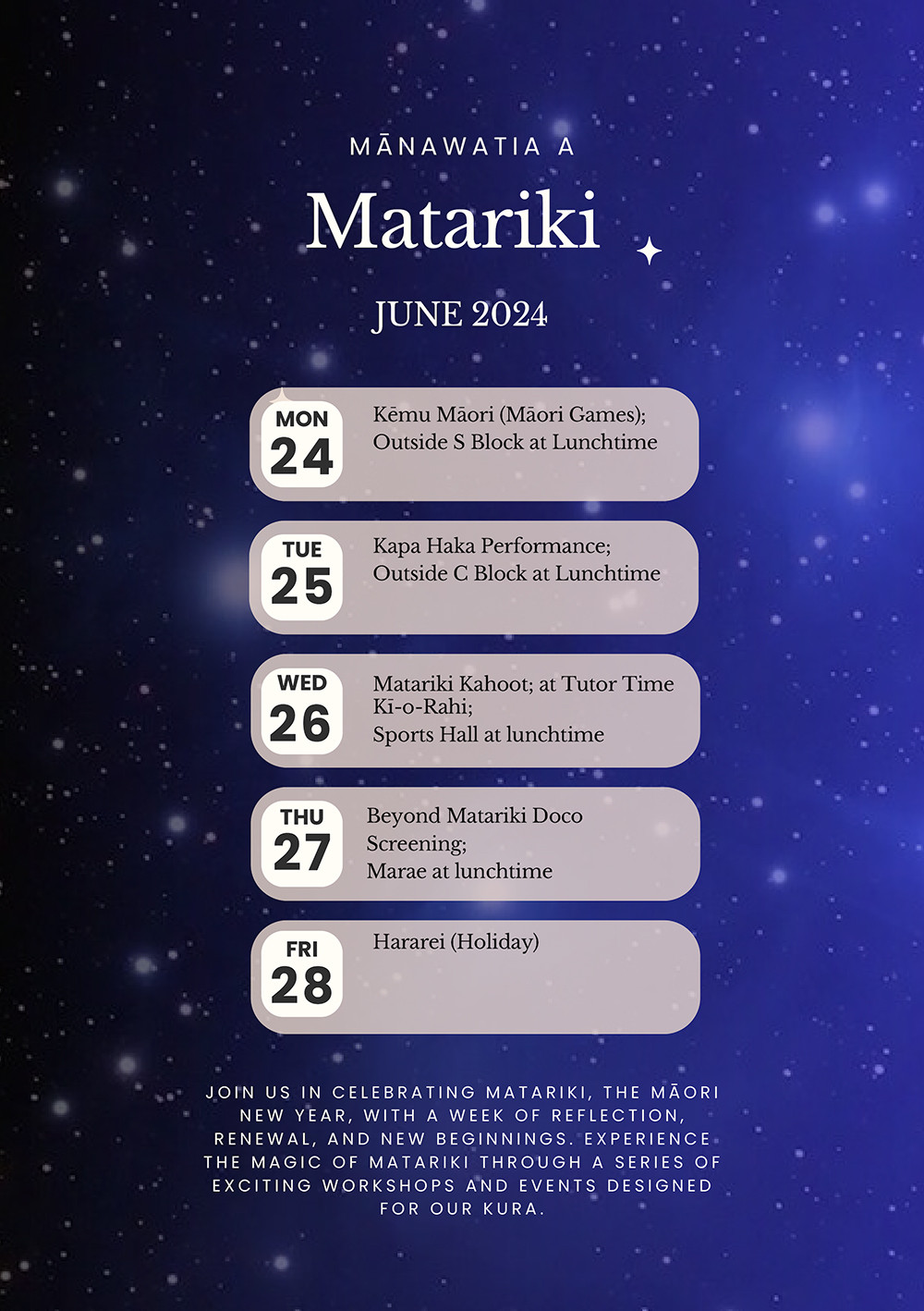 Matariki - the Māori New Year