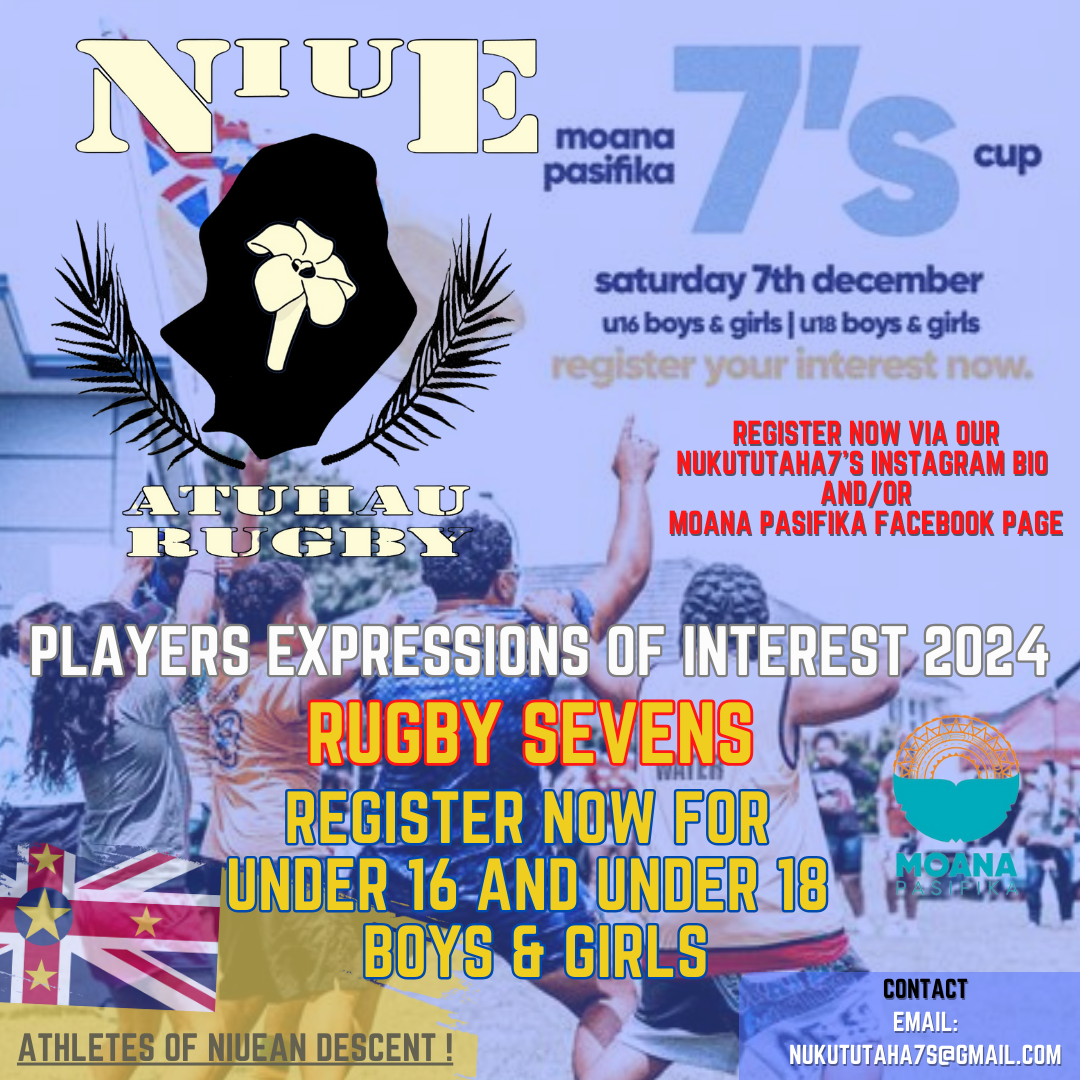 : Calling NIUEAN Under 16 and Under 18 Boys and Girls RUGBY SEVENS Athletes - Auckland Secondary Schools