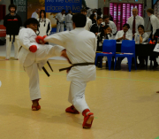 Cameron Deo dominating in Kata and Kumite