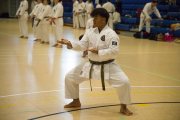 Cameron Deo dominating in Kata and Kumite