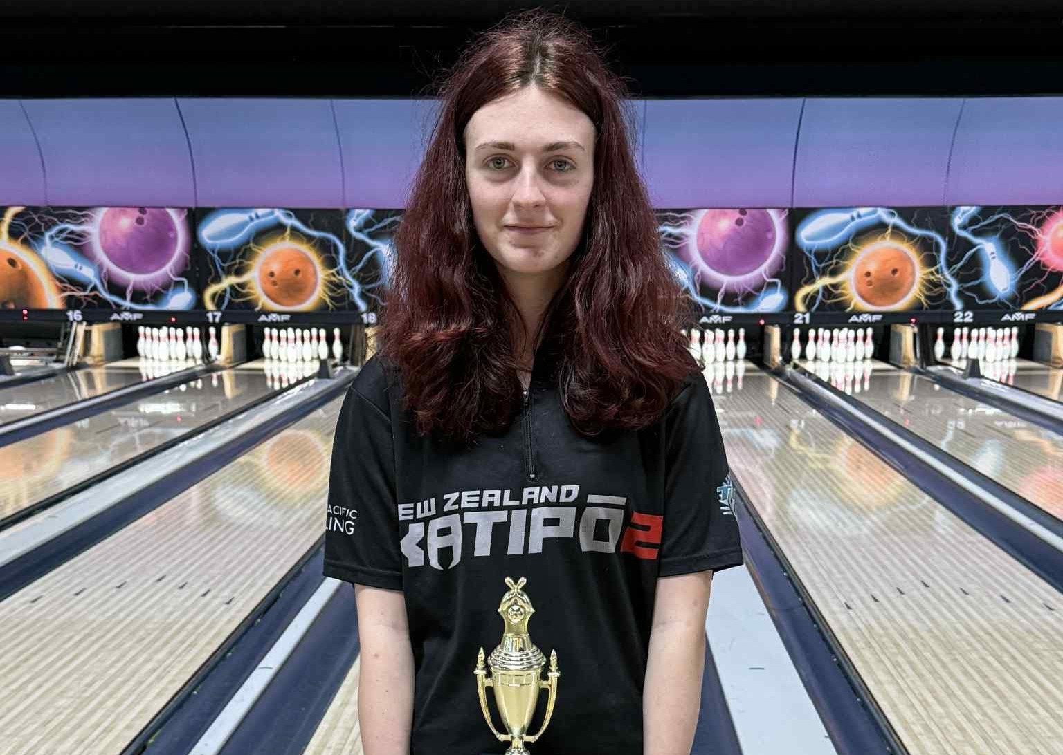 Mya Anderson reclaims U18 Girls Waitakere Junior Cup Title in Bowling