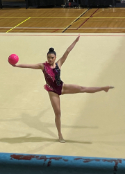 Myra Tan shines are the New Zealand Schools Rhythmic Gymnastics championship