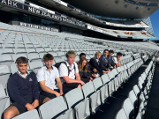 Student attend Blues Captain Run