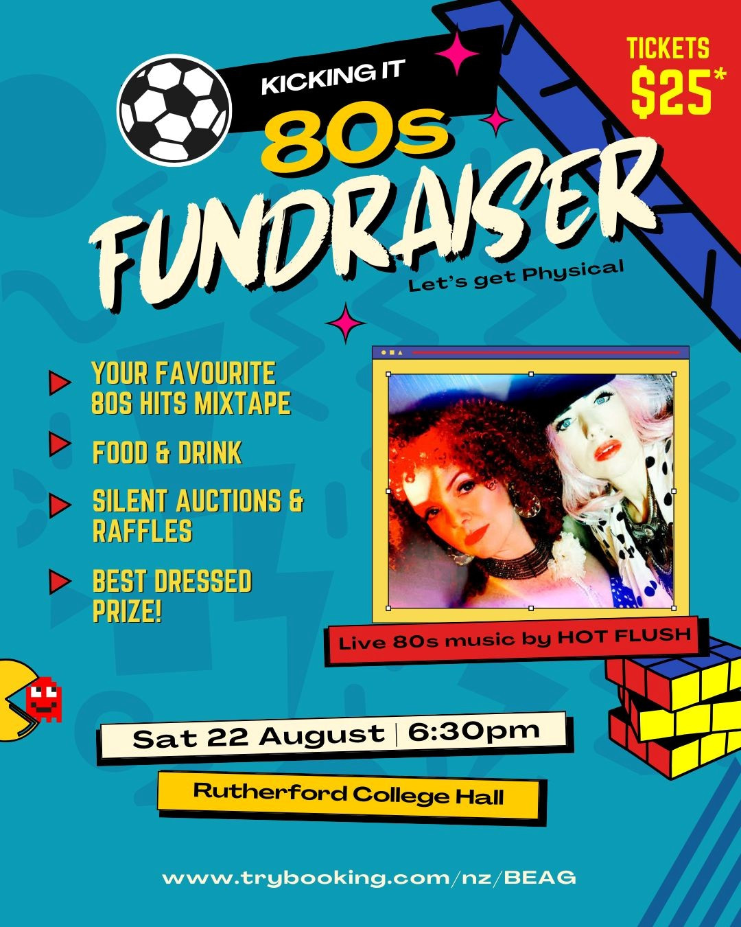 Kicking It 80's Fundraiser-22 August 2026