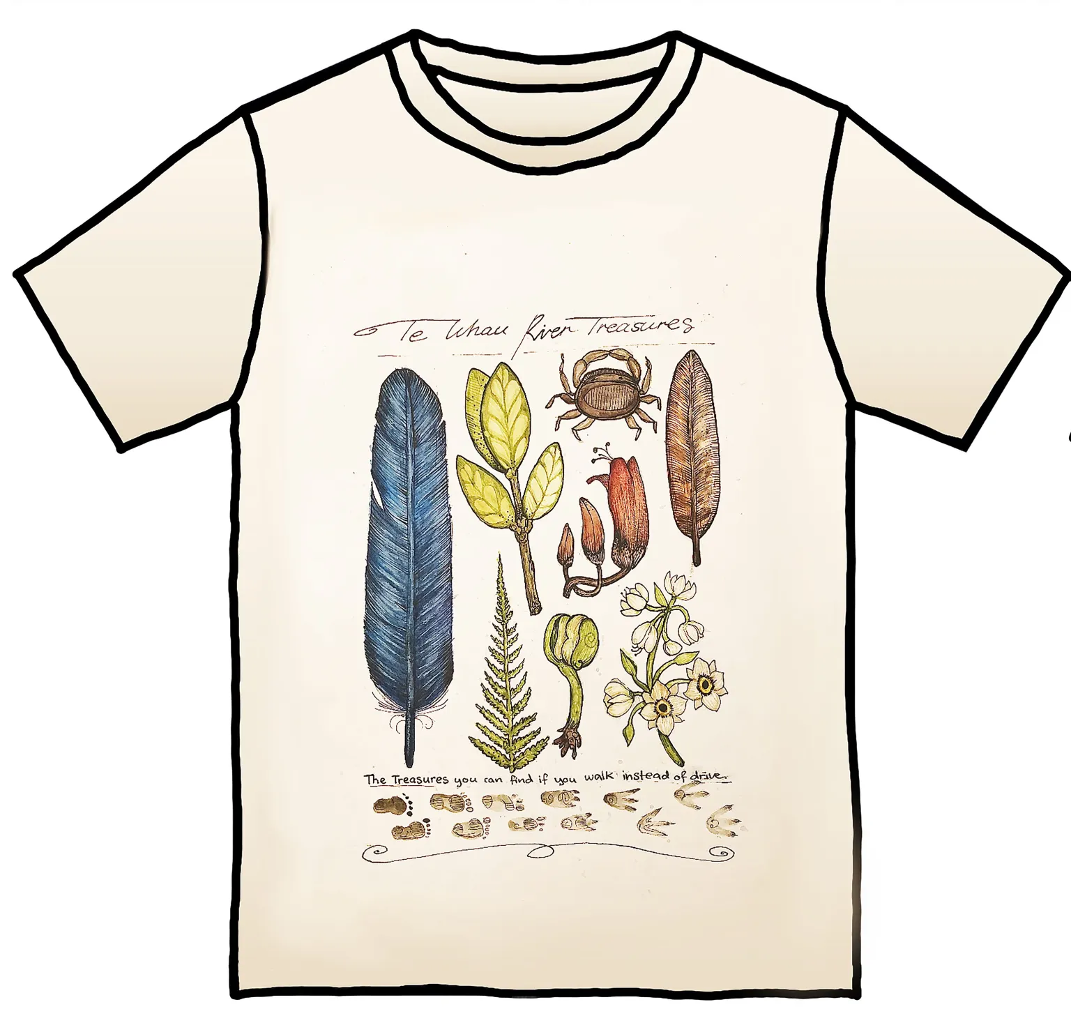 Olive Galea - Winner of Te Whau Pathway Project T-Shirt Design
